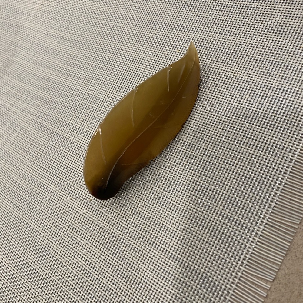 Leather pin